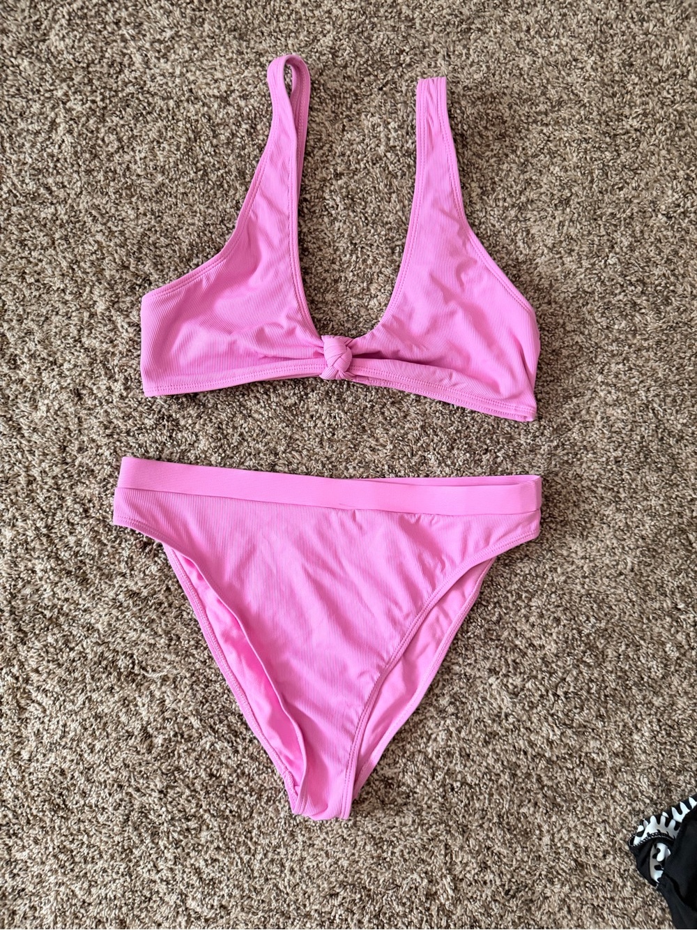 Pink Knot-Front Bikini Set - Women Swim Bikini